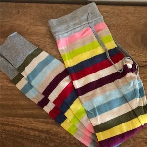 GAP body candy striped leggings